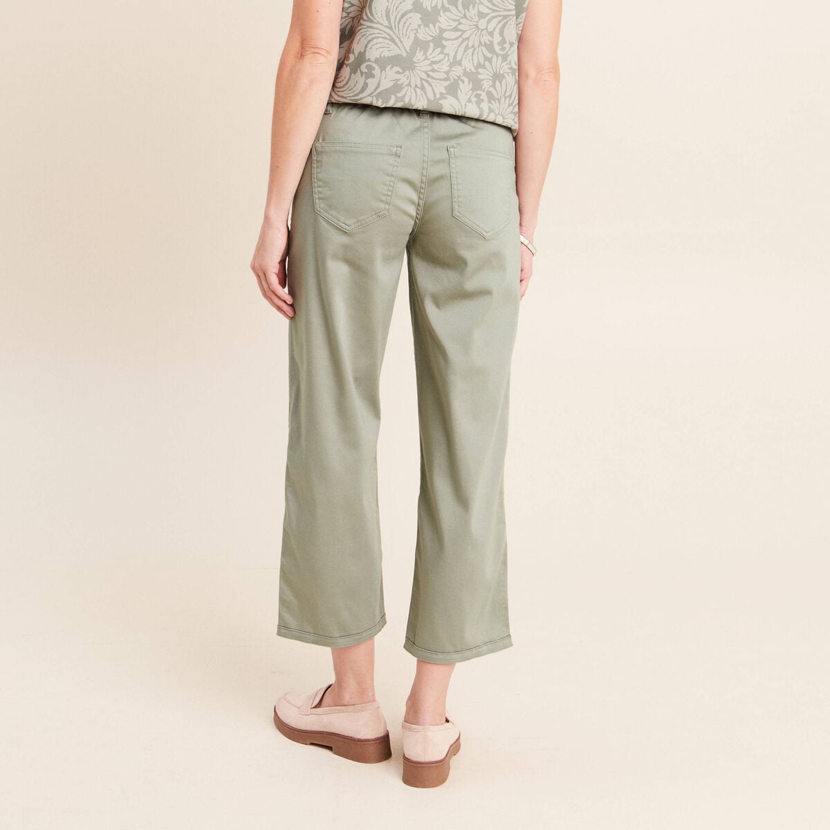 Pantalon r&eacute;versible gris femme