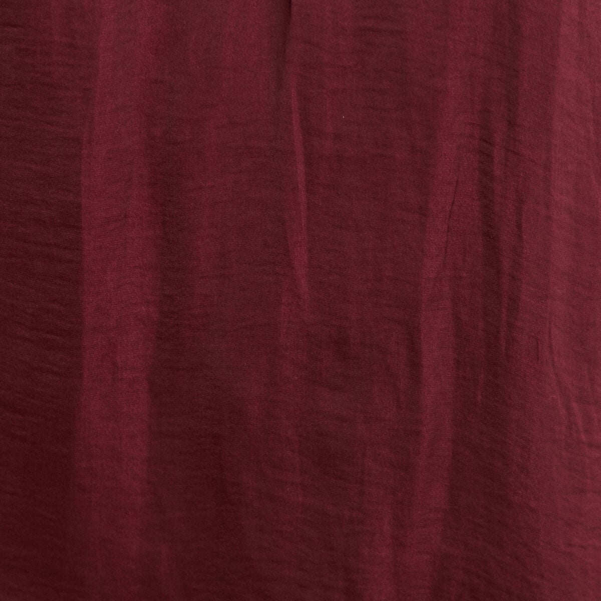 Blouse ample col rond satin&eacute;e bordeaux femme