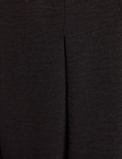 Combinaison large avec ceinture amovible noir femme