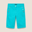 Bermuda ajust&eacute; taille standard vert turquoise femme