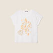 T-shirt manches courtes ecru femme