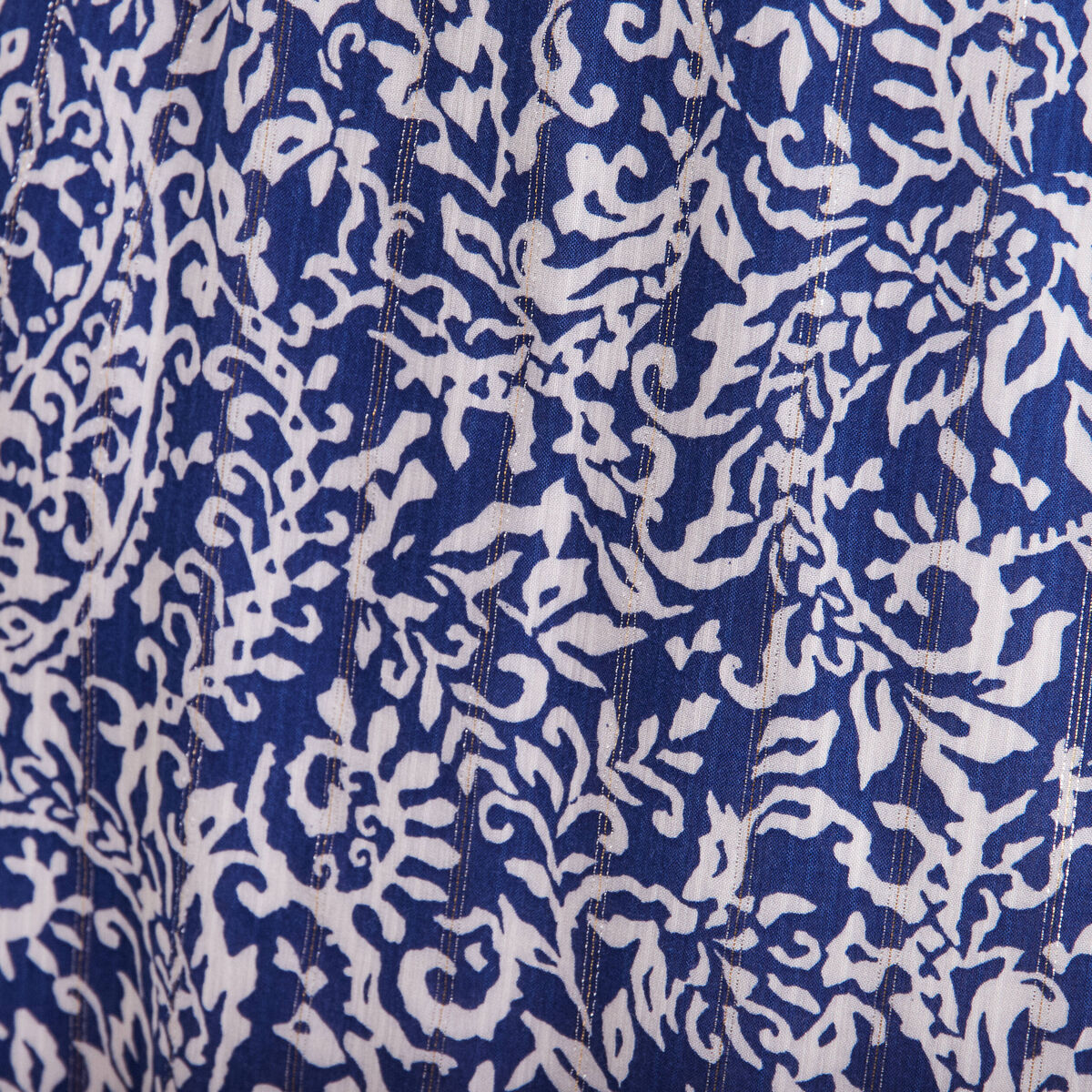 Robe droite ceinturée bleu foncé femme