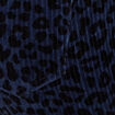 Pantalon coupe mom en velours bleu femme