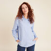 Chemise manches longues strass couleur argent femme