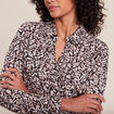 Chemise manches longues marron clair femme