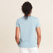T-shirt manches courtes bleu gris femme