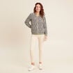 Gilet réversible esprit bomber jaune citron femme