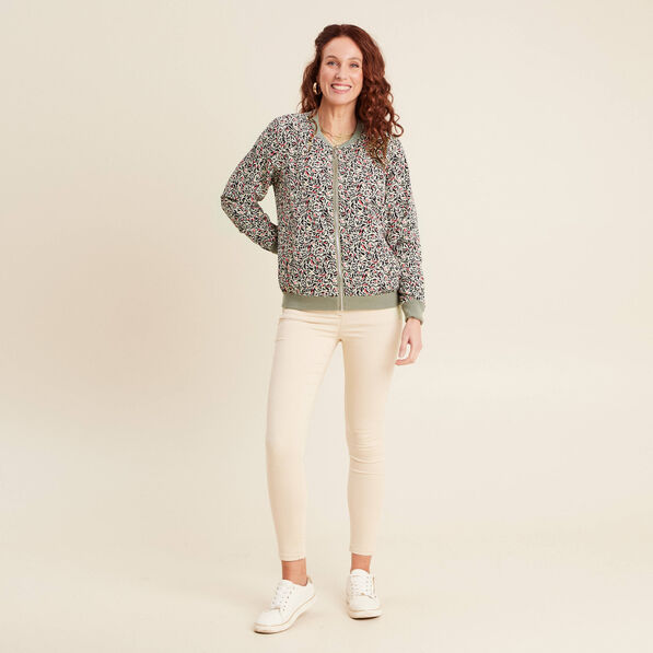 Gilet réversible esprit bomber jaune citron femme