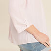 blouse fluide manches 3/4 rose femme