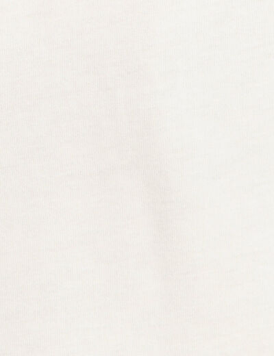 T-shirt manches courtes ecru femme