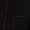 Gilet manches longues à capuche noir femme