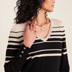 Pull manches longues noir femme
