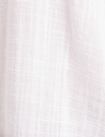 Blouse manches longues ecru femme