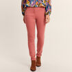 Jean magique ajusté taille standard rose femme