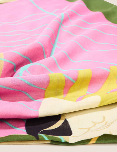 Paréo multicolore femme