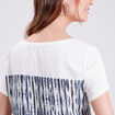 T-shirt manches courtes ecru femme
