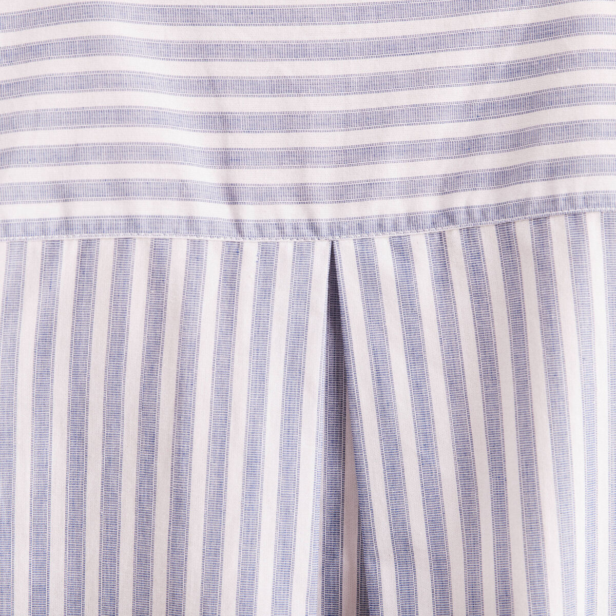 Chemise manches 3/4 bleu femme
