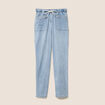 Pantalon jogpant 7/8ème en coton denim double stone femme