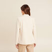 Veste tailleur cintr&eacute;e ecru femme