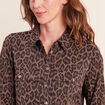 Chemise manches longues creme femme