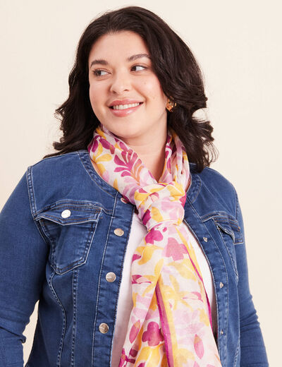 Foulard violet femme