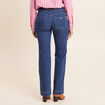 Jean coupe bootcut taille bascul&eacute;e denim stone femme