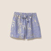 Short taille haute bleu lavande femme