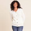 Bomber manches longues ecru femme