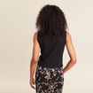 Gilet sans manches réversible noir femme