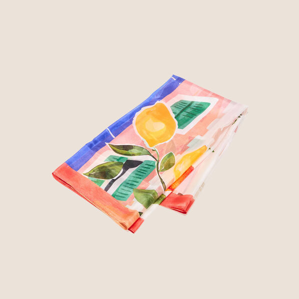 foulard 100 soie multicolore femme Foulard 100% soie multicolore femme