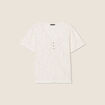 T-shirt manches courtes ecru femme