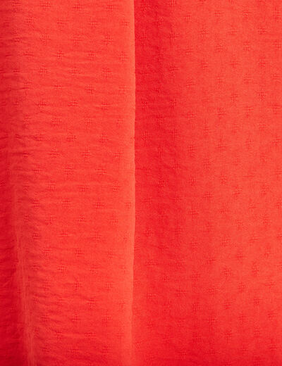 Blouse sans manches orange femme