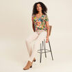 T-shirt manches courtes bleu ciel femme