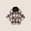 Poncho bordeaux femme