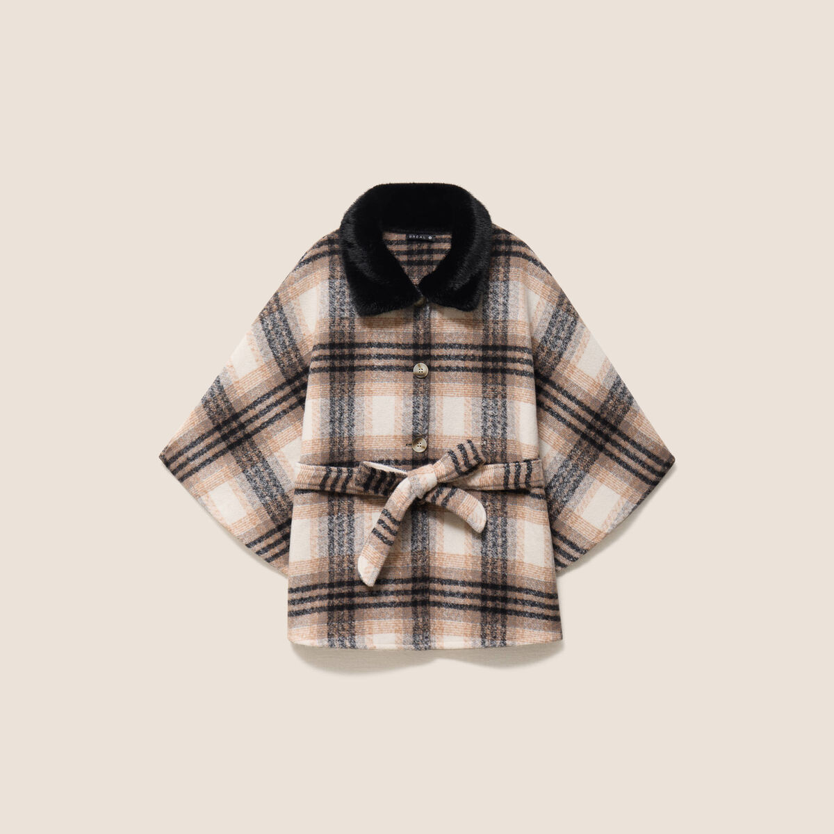 Poncho bordeaux femme