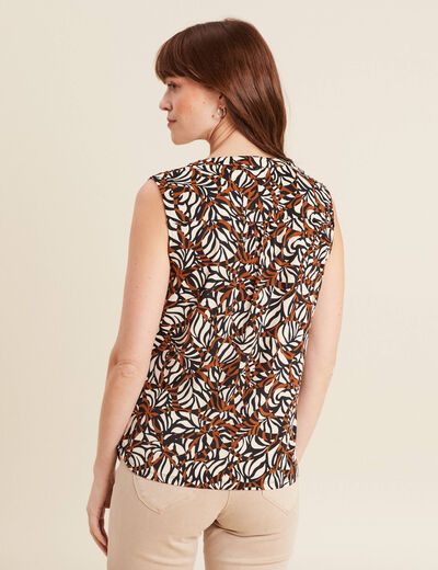Débardeur sans manches marron femme