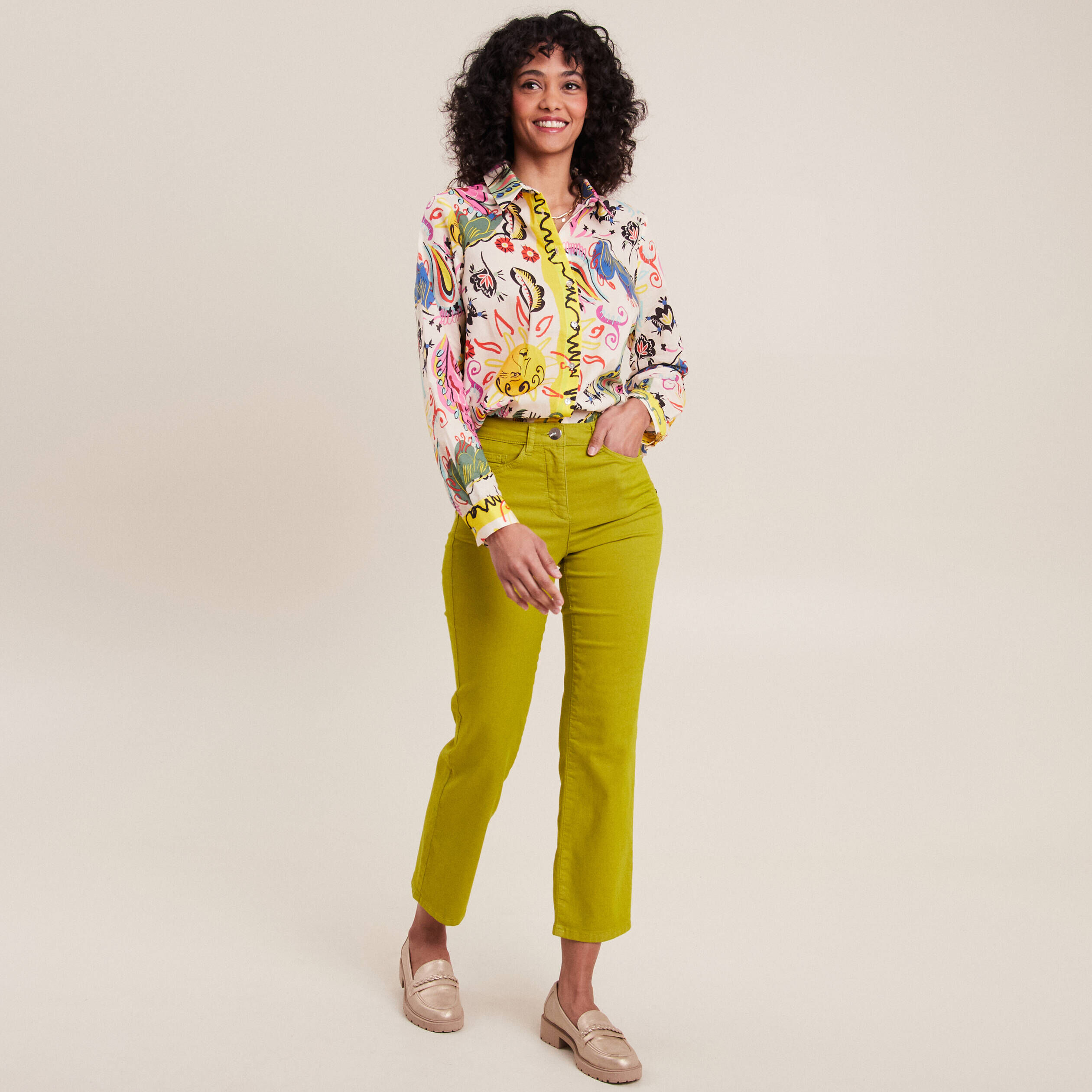 Pantalons taille haute femme Br al