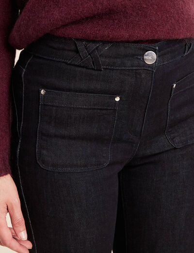 Jean bootcut taille standard denim brut femme