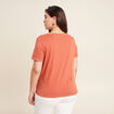 T-shirt manches courtes vieux rose femme