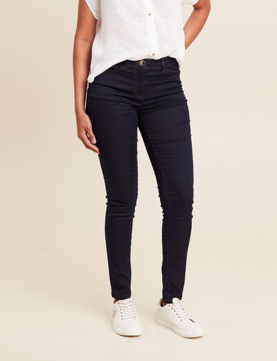 Jean magique Le L&eacute;ger coupe ajust&eacute;e long denim brut femme