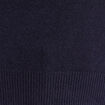 Pull droit col rond manches 3/4 bleu marine femme