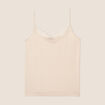 Débardeur thermo-douceur bretelles fines beige femme