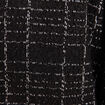 Veste droite boutonn&eacute;e noir femme