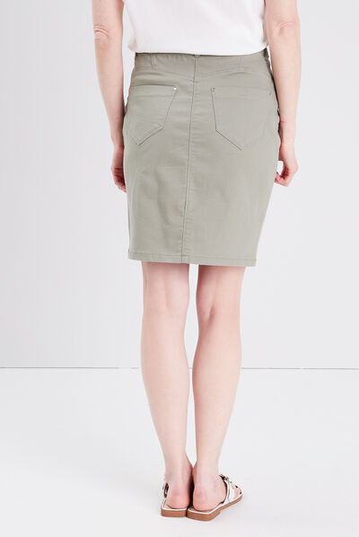 Jupe droite vert clair femme