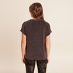 T-shirt manches courtes couleur cuivre femme
