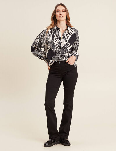 Chemise manches longues blanc femme