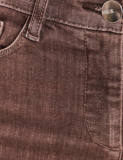 Jean magique L'Unique coupe bootcut marron clair femme