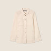 Surchemise boutonnée ivoire femme