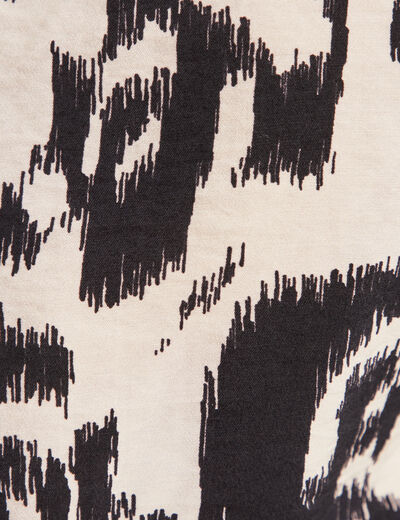 Blouse manches 3/4 noir femme