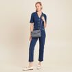 Combinaison pantalon en jean denim stone femme